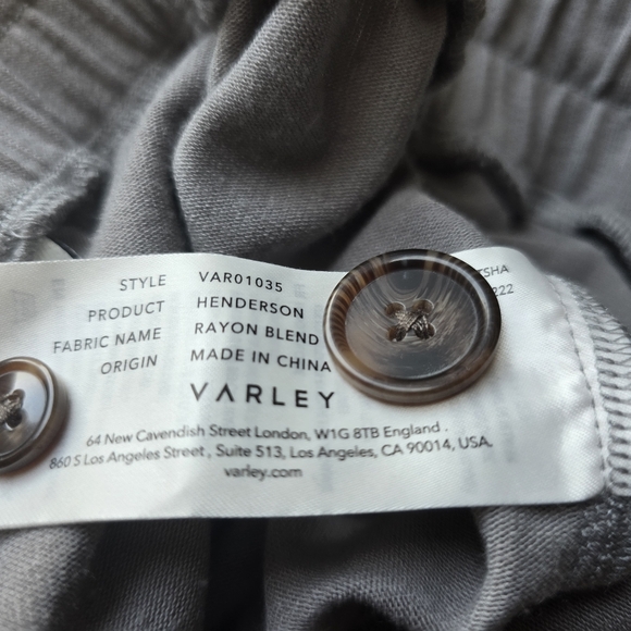 VARLEY Henderson High-waist Shorts In Gray Flannel - Picture 8 of 8